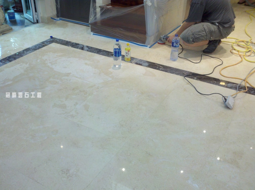 橫州米黃雲石保養 - 冠峰雲石工程實例 - 第3張 圖片 - 2010年08月15日 - hksummit.com