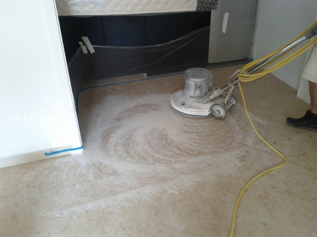 大興花園 米黃雲石打磨翻新 - 冠峰雲石工程實例 - 第2張 圖片 - 2011年05月19日 - hksummit.com