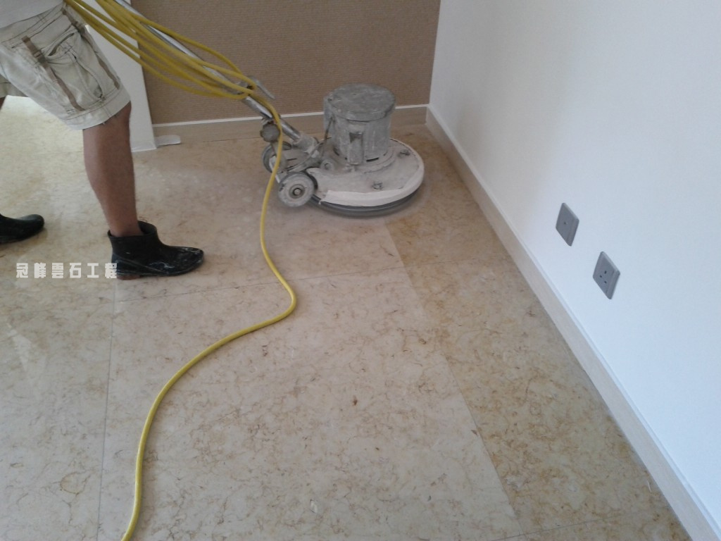 大興花園 米黃雲石打磨翻新 - 冠峰雲石工程實例 - 第3張 圖片 - 2011年05月19日 - hksummit.com