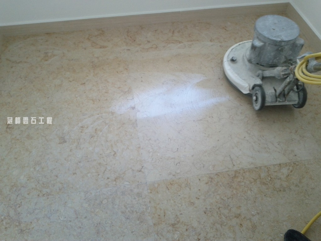 大興花園 米黃雲石打磨翻新 - 冠峰雲石工程實例 - 第4張 圖片 - 2011年05月19日 - hksummit.com