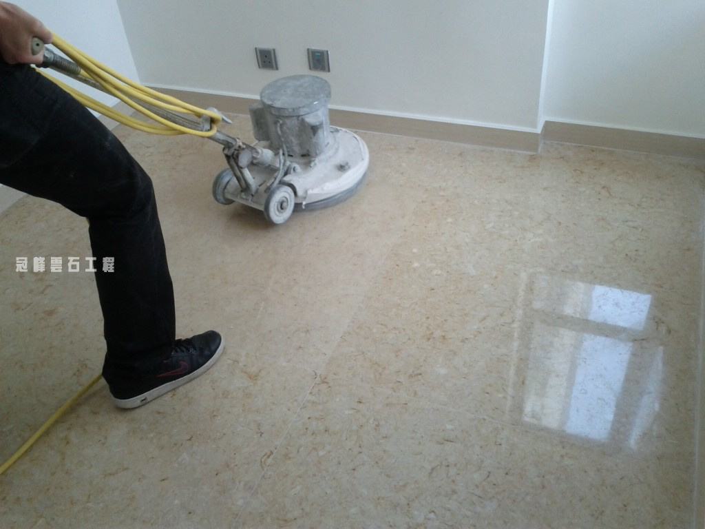 大興花園 米黃雲石打磨翻新 - 冠峰雲石工程實例 - 第5張 圖片 - 2011年05月19日 - hksummit.com
