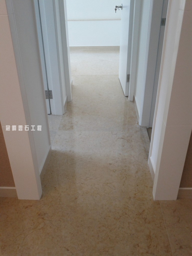 大興花園 米黃雲石打磨翻新 - 冠峰雲石工程實例 - 第7張 圖片 - 2011年05月19日 - hksummit.com