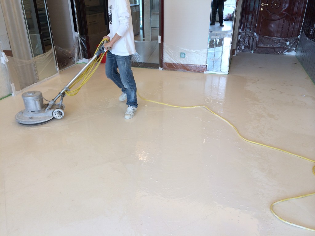 逸瓏 白沙石翻新 - 冠峰雲石工程實例 - 第3張 圖片 - 2014年01月15日 - hksummit.com