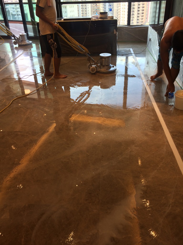 帝景園 雲石翻新 - 冠峰雲石工程實例 - 第1張 圖片 - 2014年08月03日 - hksummit.com