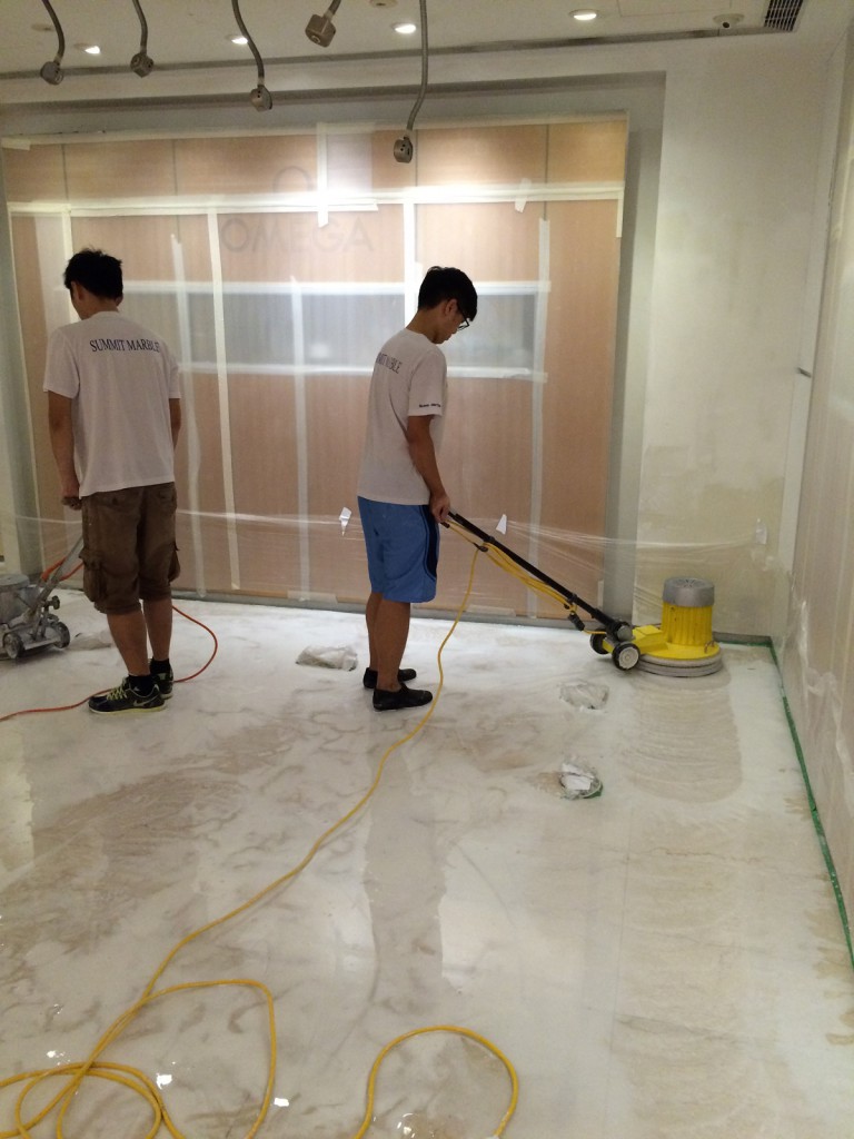 Omega 錶店 雲石翻新 - 冠峰雲石工程實例 - 第4張 圖片 - 2015年10月11日 - hksummit.com