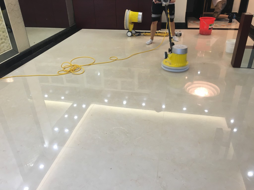 星輝豪庭 西班米黃雲石翻新 - 冠峰雲石工程實例 - 第12張 圖片 - 2015年11月17日 - hksummit.com