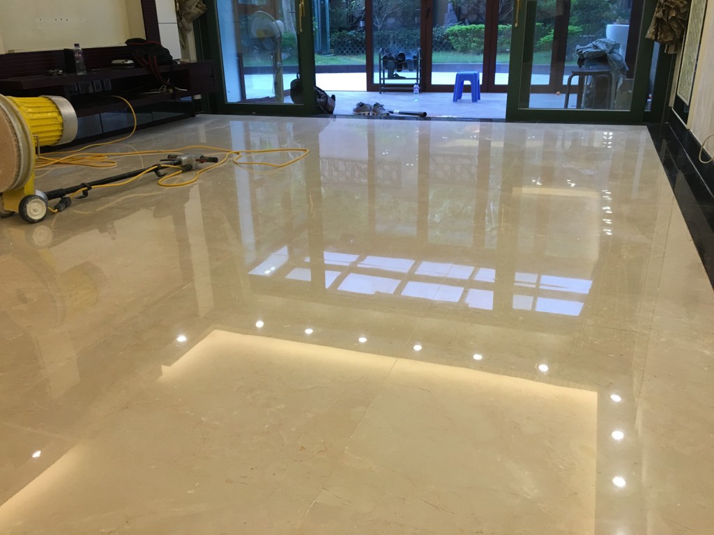 星輝豪庭 西班米黃雲石翻新 - 冠峰雲石工程實例 - 第13張 圖片 - 2015年11月17日 - hksummit.com