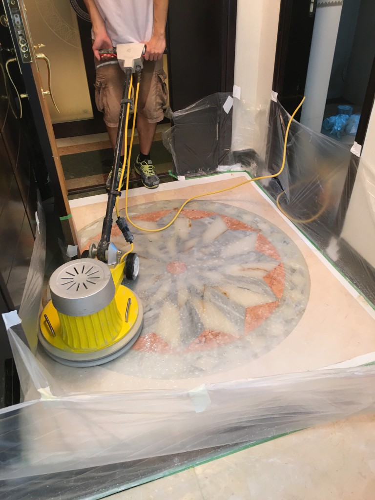 星輝豪庭 西班米黃雲石翻新 - 冠峰雲石工程實例 - 第8張 圖片 - 2015年11月17日 - hksummit.com