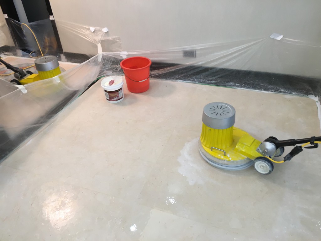 星輝豪庭 西班米黃雲石翻新 - 冠峰雲石工程實例 - 第9張 圖片 - 2015年11月17日 - hksummit.com