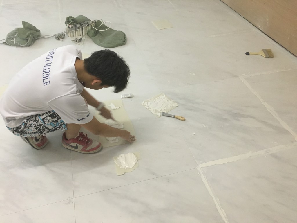 九龍貿易中心 雲石無縫打磨 - 冠峰雲石工程實例 - 第3張 圖片 - 2016年01月03日 - hksummit.com