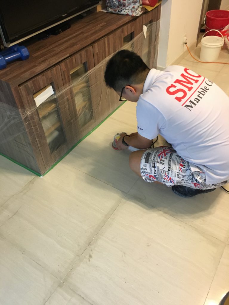 顯田村 拋光磚翻新 - 冠峰雲石工程實例 - 第2張 圖片 - 2016年07月23日 - hksummit.com