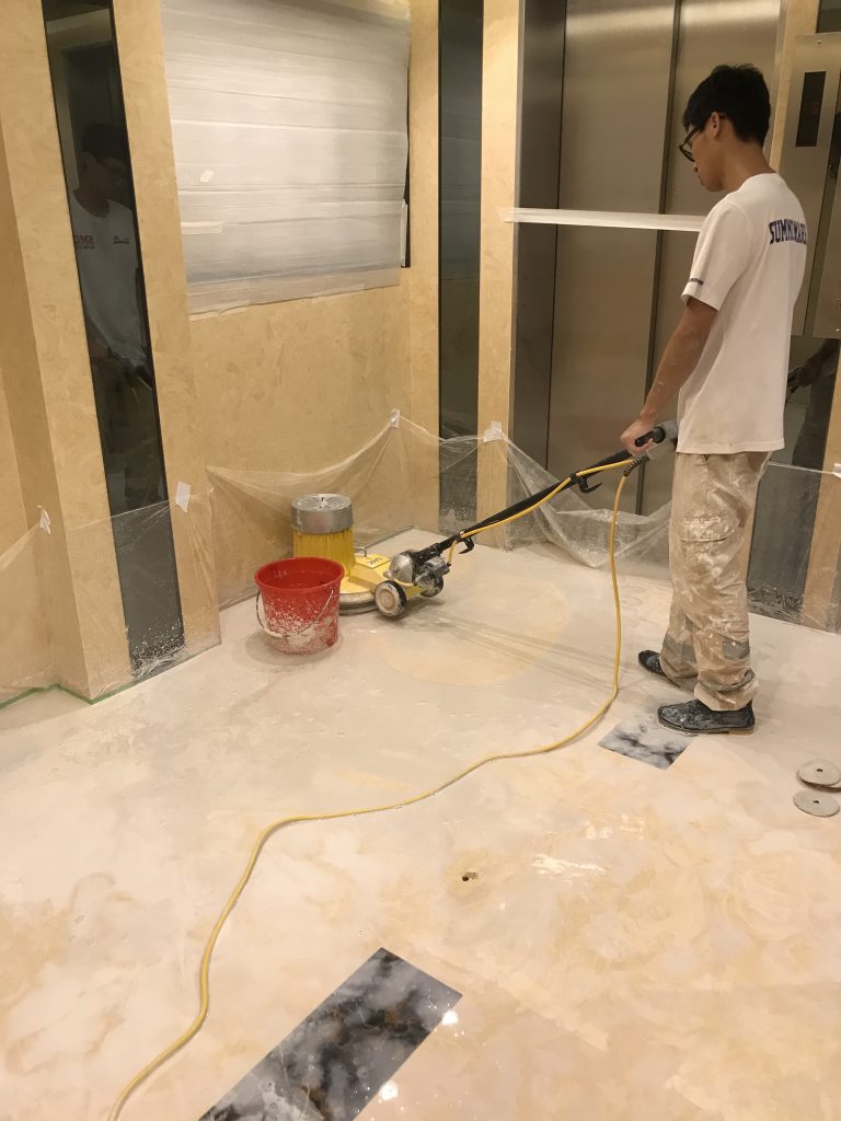 堅道 無縫雲石打磨 - 冠峰雲石工程實例 - 第6張 圖片 - 2018年05月05日 - hksummit.com