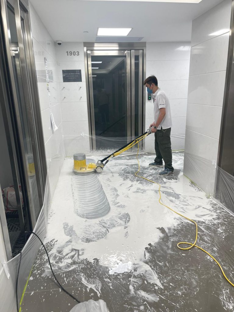 金鐘商業大廈 人造石打磨翻新 - 冠峰雲石工程實例 #5 圖片 - 2021年09月07日 - hksummit.com